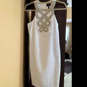 Laundry by Shelli Segal white dress